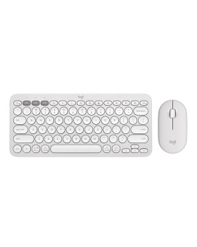 Desktop logitech pebble 2 combo us (w), valge