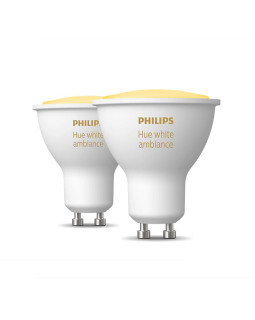 Philips hue warm-to-cool 4.3w gu10 2pcs eur