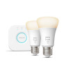 Philips hue starter kit soft-warm 9.5w a60 e27 2pcs eu