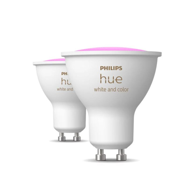 Philips hue colored 4.3w gu10 2pcs