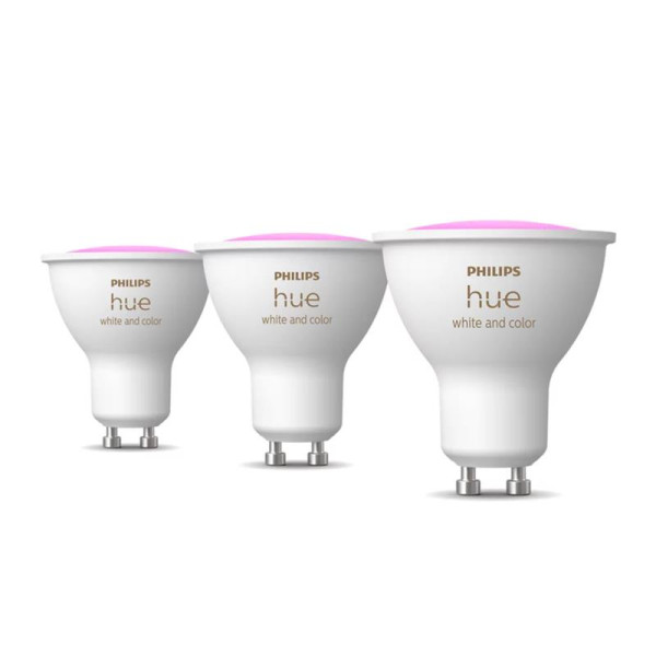 Philips hue colored 4.3w gu10 3pcs