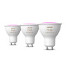 Philips hue colored 4.3w gu10 3pcs