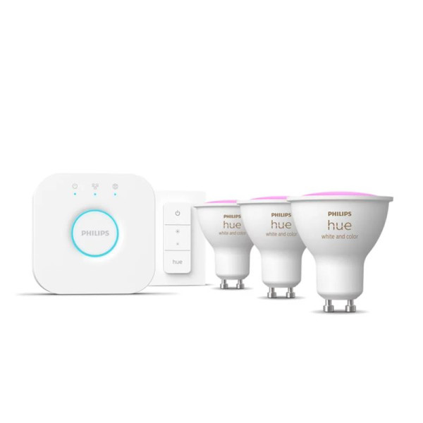 Philips hue starter kit colored 4.3w gu10 3pcs sw