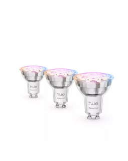 Philips hue essential gu10 4.7w 345lm, colored, 3-pack