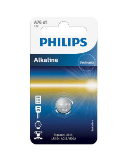 Patarei philips a76 1.5 v alkaline (lr44 / lr1154)