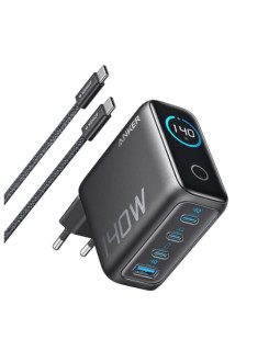 Ac adapter anker, gan, 4-port, pd 3.1, 5-20v/140w