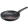 Tefal simple cook 24 cm frypan, aluminum, black