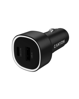 Car charger canyon 48w usb-a+usb-c, black