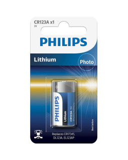 Patarei philips cr123 3v  lithium