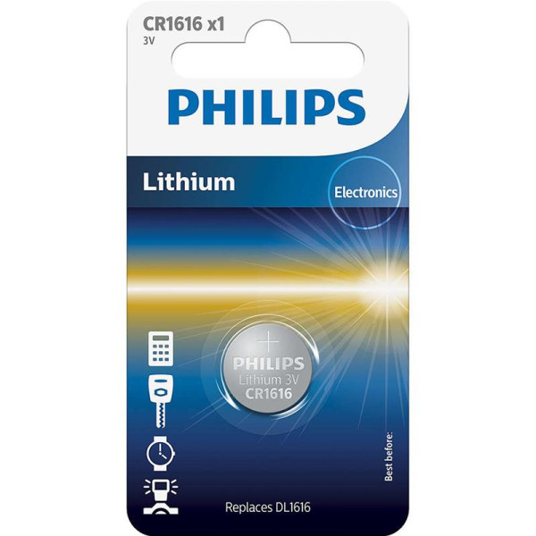 Patarei philips cr1616 3 v  lithium