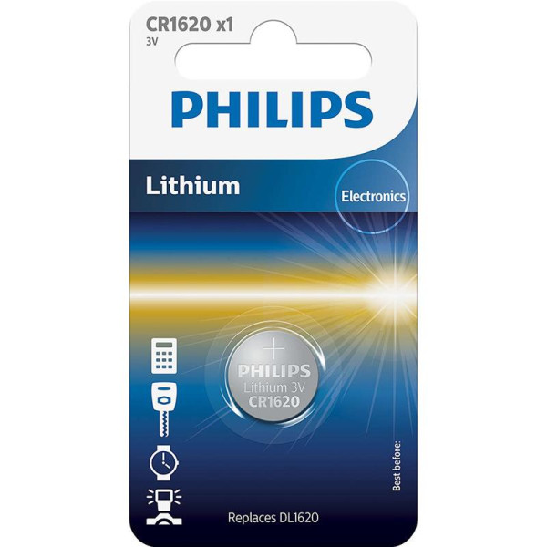 Patarei philips cr1620 3 v  lithium