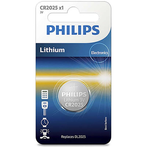 Patarei philips cr2025 3 v lithium