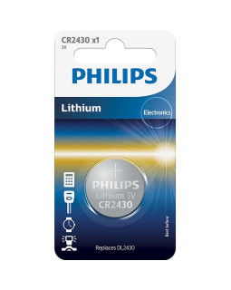 Patarei philips cr2430 3 v lithium