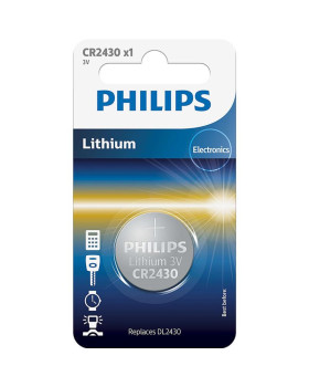 Patarei philips cr2430 3 v lithium