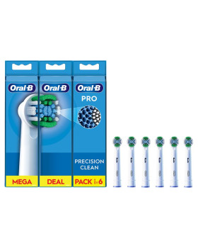Lisaharjad oral-b precision clean pro, 6tk valge