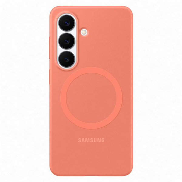 Galaxy s26 silicone magnet, roosa
