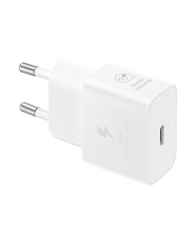 Laadimisadapter samsung usb-c 25w (w/o cable), white