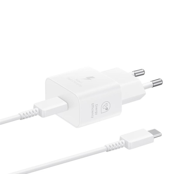 Laadimisadapter samsung usb-c 25w, white