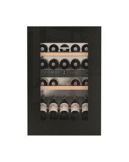 Int.veinikülmik, liebherr, 88cm, must klaas