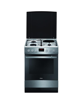 Gaasipliit elektriahjuga, hansa, 60cm, rst.vaba Gaasipliit elektriahjuga, hansa, 60cm, rst.vaba