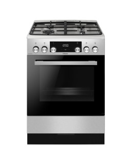 Gaasipliit elektriahjuga, hansa, 60cm, rst.vaba Gaasipliit elektriahjuga, hansa, 60cm, rst.vaba