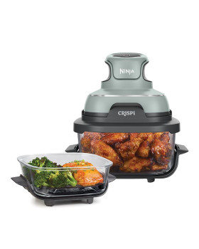 Kuumaõhufritüür ninja crispi 4-in-1 portable glass, roheline