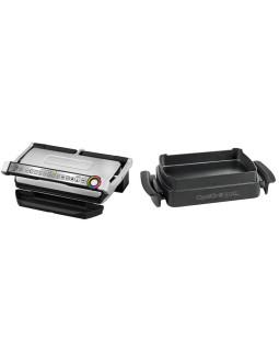 Optigrill+ xl snacking baking tefal, inox