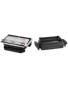 Optigrill+ xl snacking baking tefal, inox