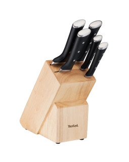 Nugade komplekt tefal roostevaba teras + puidust hoidja