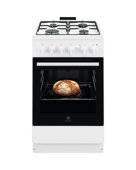 Gaasipliit gaasiahjuga, electrolux, 50cm, valge