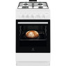 Gaasipliit gaasiahjuga, electrolux, 50cm, valge