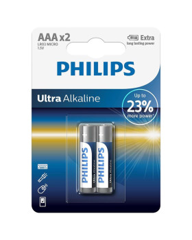 Patarei philips lr03e aaa 2 tk ultra alkaline