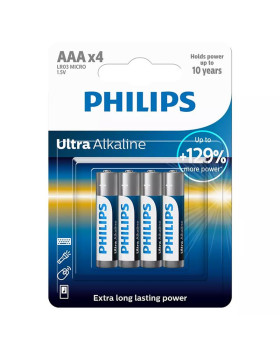Patarei philips lr03e aaa 4 tk ultra alkaline