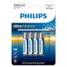 Patarei philips lr03e aaa 4 tk ultra alkaline