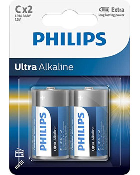 Patarei philips lr14e c 2 tk ultra alkaline Patarei philips lr14e c 2 tk ultra alkaline