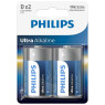 Patarei philips lr20e d 2 tk ultra alkaline