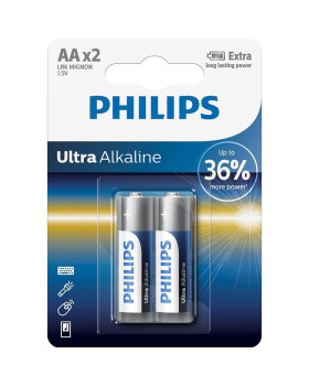 Patarei philips lr6e aa 2 tk ultra alkaline