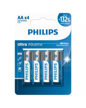Patarei philips lr6e aa 4 tk ultra alkaline