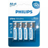 Patarei philips lr6e aa 4 tk ultra alkaline