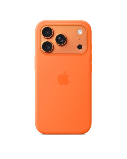 Iphone 17 pro silicone case with magsafe, orange