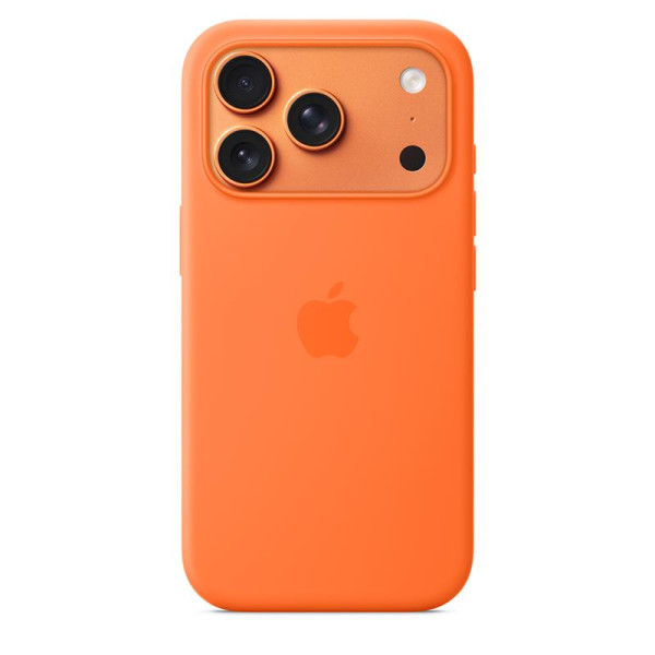 Iphone 17 pro silicone case with magsafe, orange Iphone 17 pro silicone case with magsafe, orange