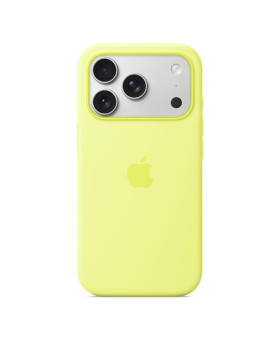 Iphone 17 pro silicone case with magsafe, neon yellow Iphone 17 pro silicone case with magsafe, neon yellow