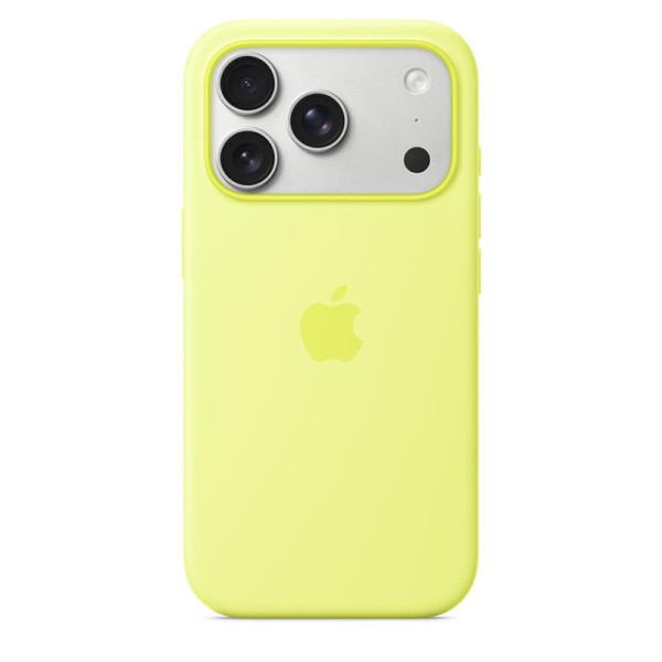 Iphone 17 pro silicone case with magsafe, neon yellow Iphone 17 pro silicone case with magsafe, neon yellow