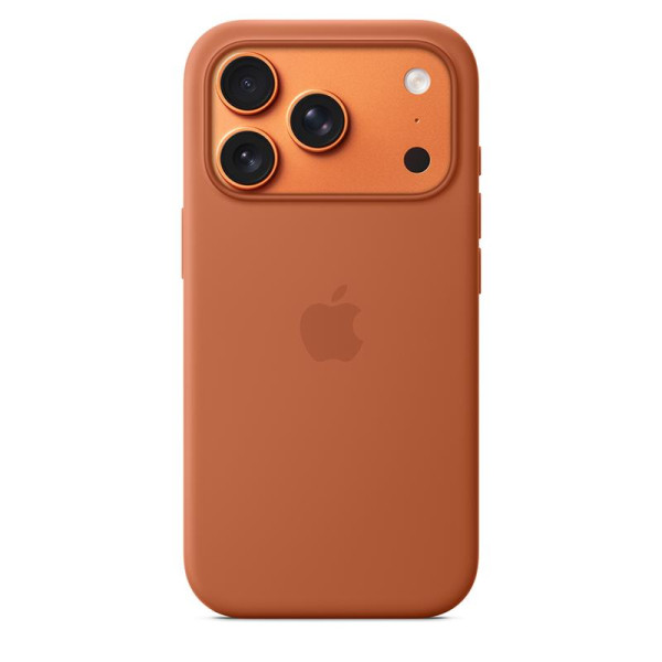 Iphone 17 pro silicone case with magsafe, terra cotta