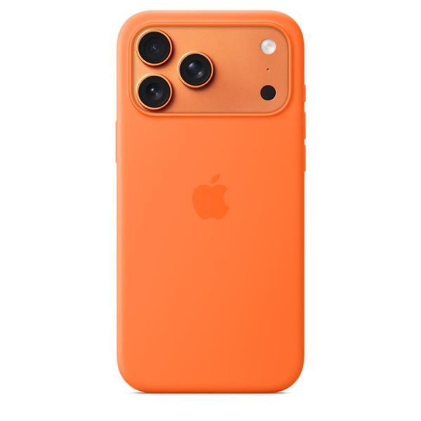 Iphone 17 pro max silicone case with magsafe, orange