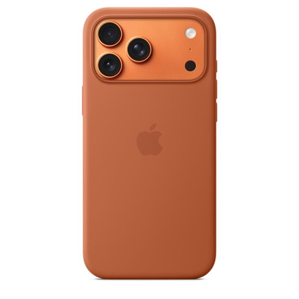 Iphone 17 pro max silicone case with magsafe, terra cotta