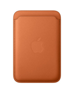 Iphone finewoven wallet with magsafe, fox orange