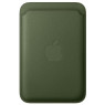 Iphone finewoven wallet with magsafe, moss