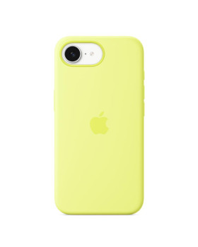 Iphone 16e silicone case, neon yellow