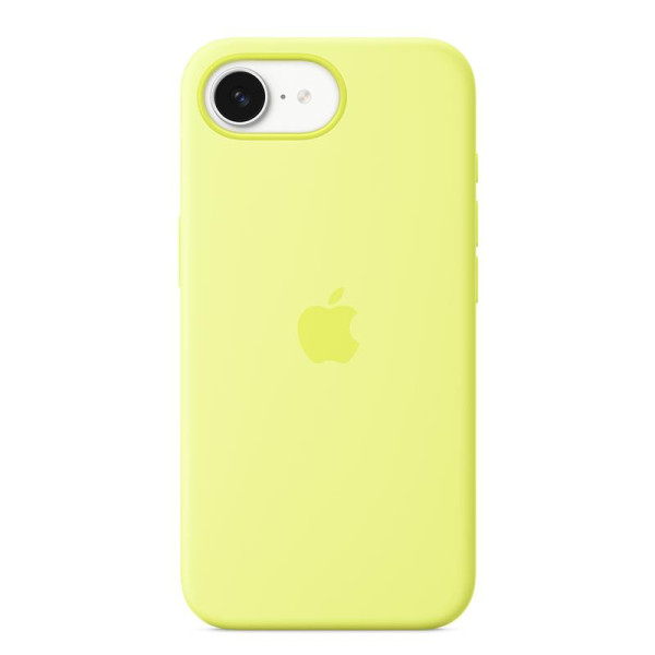 Iphone 16e silicone case, neon yellow